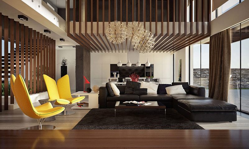 Thiết kế phòng khách thông tầng được xem là sự lựa chọn thông minh nhất cho những căn nhà có diện tích thu hẹp