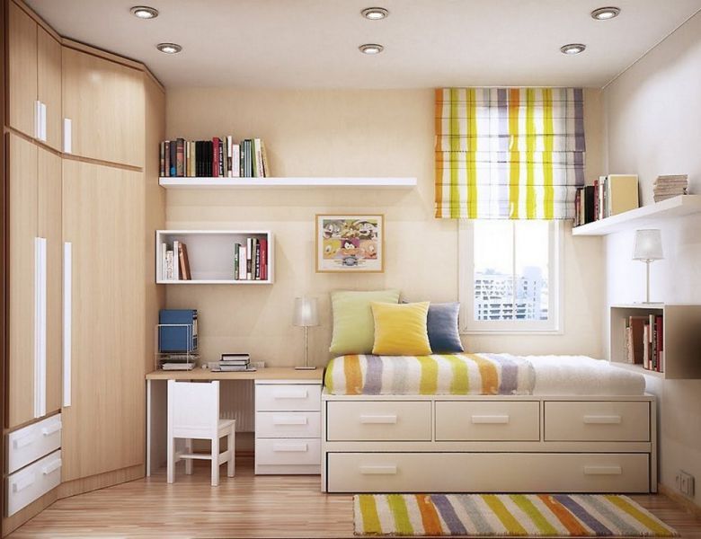 Thiết kế phòng ngủ bé gái dành cho không gian phòng ngủ có diện tích hạn chế