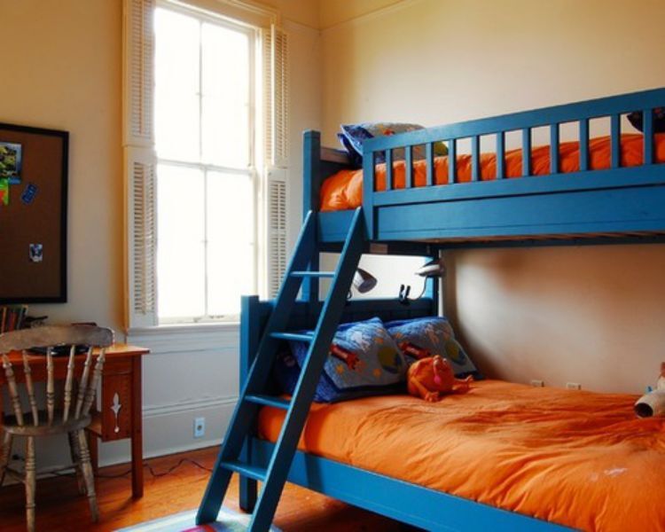 Một thiết kế giường tầng khác dành cho phòng ngủ bé gái