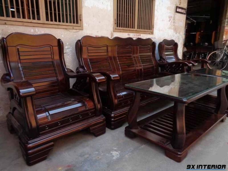 Bàn ghế nội thất làm bằng gỗ muồng đen 