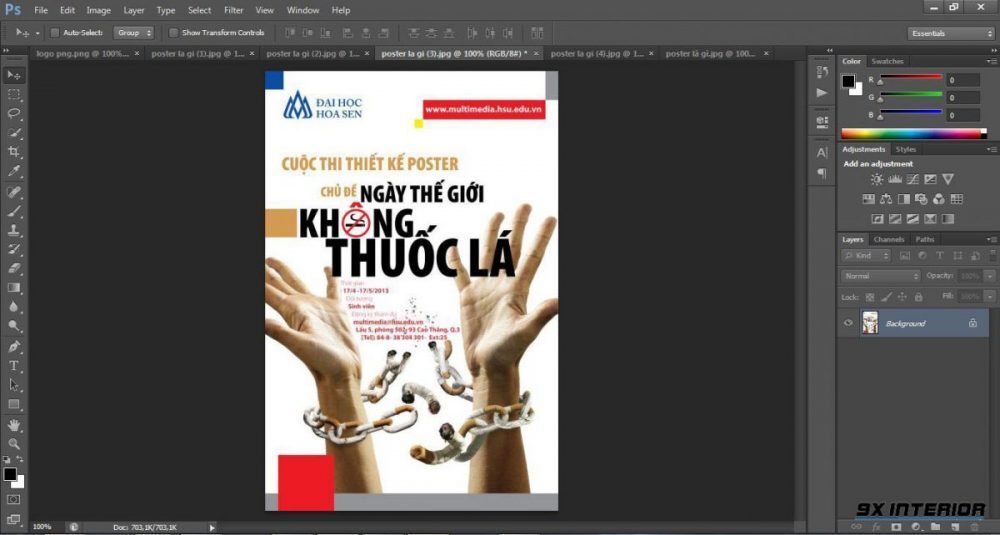Phần mềm thiết kế poster - Adobe Photoshop