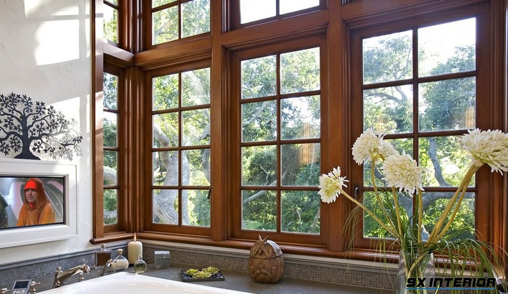 Đây là mẫu cửa sổ phòng bếp được ưa chuộng ở nhiều thiết kế biệt thự hiện nay