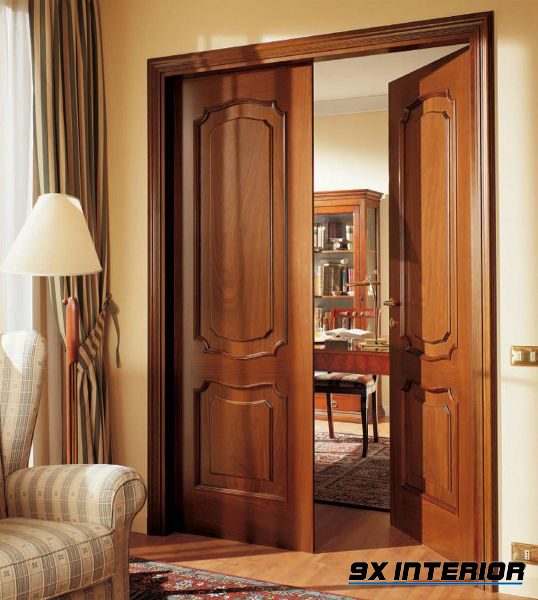 cửa gỗ tự nhiên tương hợp với mọi loại phong cách thiết kế nhà ở, từ hiện đại cho tới cổ điển, tân cổ điển